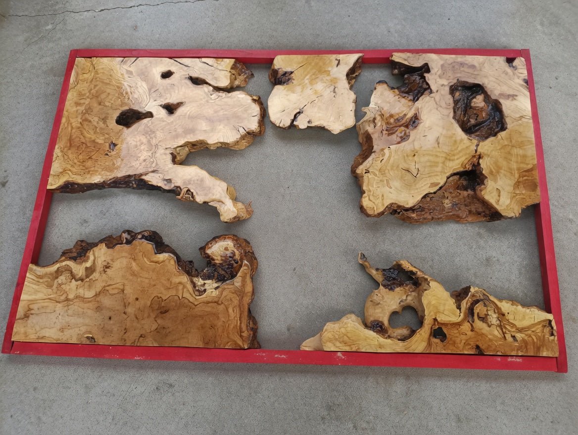 Olive Slab Set for River Table 60cm - 80cm - 120cm - 180cm