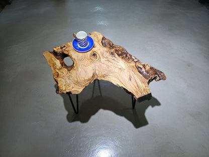 Live Edge Olive Side Table 60cm