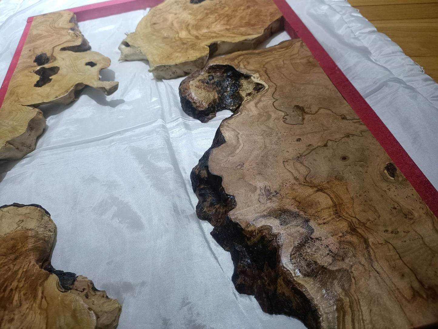Olive Slab Set for River Table 60cm - 80cm - 120cm - 180cm