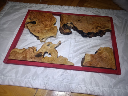 Olive Slab Set for River Table 60cm - 80cm - 120cm - 180cm