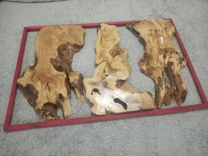 Olive Slab Set for Vertical River Table 60-80-120