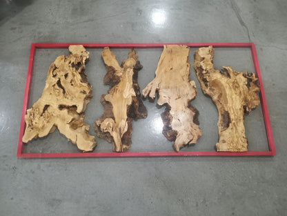 Olive Slab Set for Vertical River Table 60-80-120
