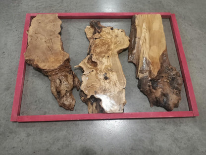 Olive Slab Set for Vertical River Table 60-80-120