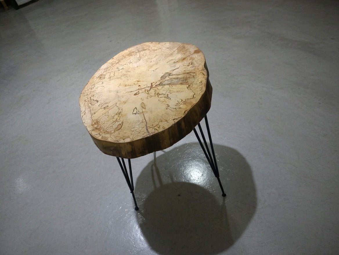 Live Edge End Table from Plane Tree 40cm
