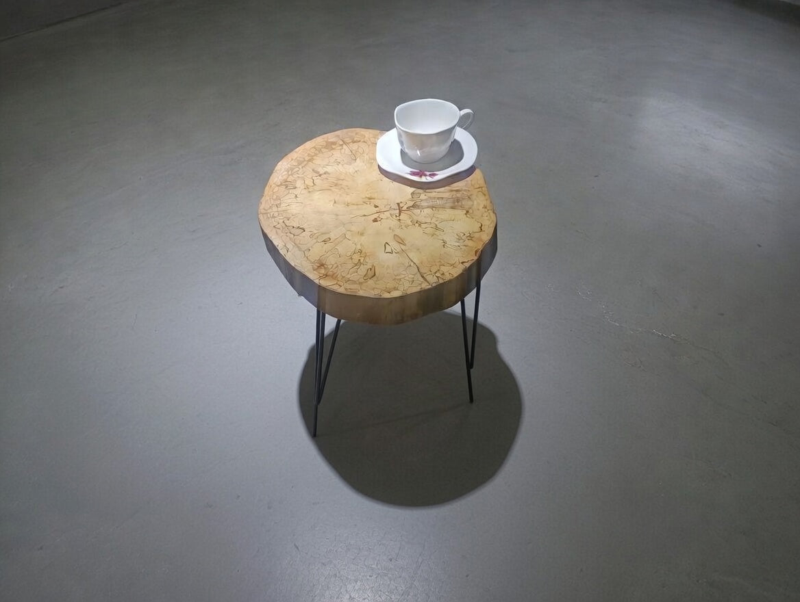 Live Edge End Table from Plane Tree 40cm