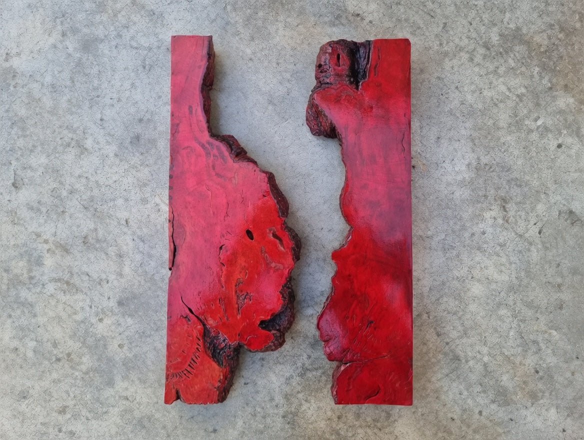 Red Olive Wood Slab for DIY Epoxy River Table 50cm