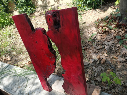 Red Olive Wood Slab for DIY Epoxy River Table 50cm