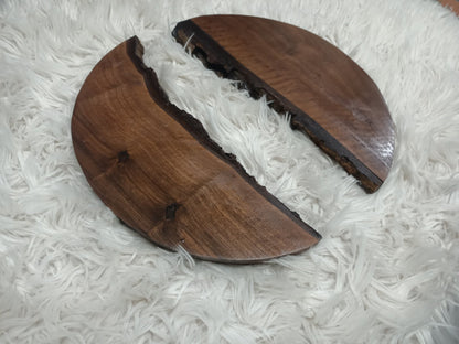 Round Black Walnut Slabs 40cm-50cm