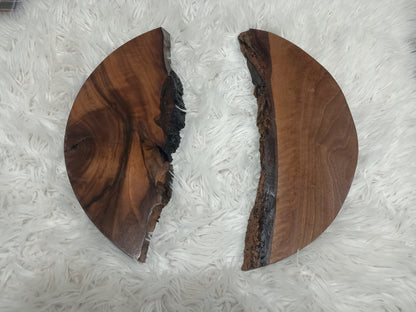 Round Black Walnut Slabs 40cm-50cm