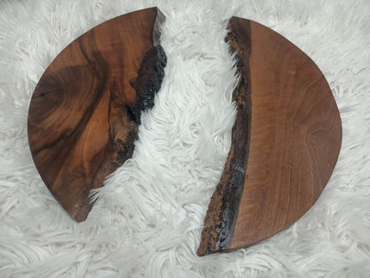 Round Black Walnut Slabs 40cm-50cm