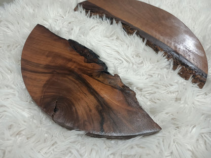 Round Black Walnut Slabs 40cm-50cm