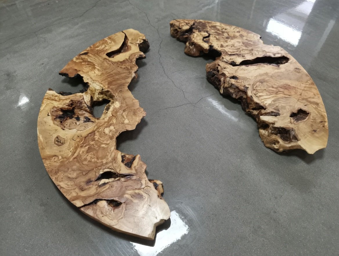 Round Olive 40cm Slabs