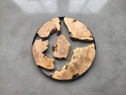 Round Olive Slab Set 5 Pcs