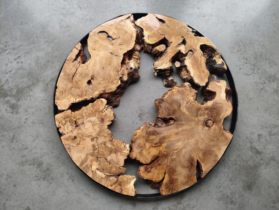 Round Side Cover Olive Slab Set
