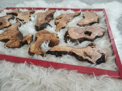 Varnished Olive Wood Slabs for Epoxy Projects