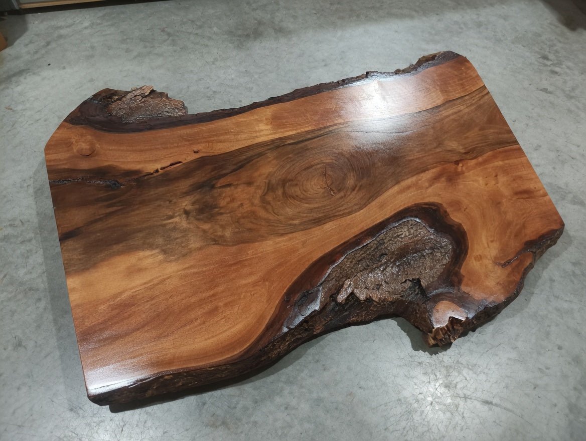 Live Edge Walnut Center Coffee Table 80cm