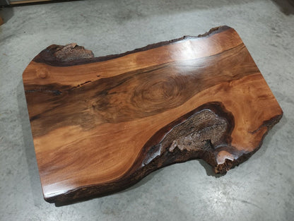 Live Edge Walnut Center Coffee Table 80cm