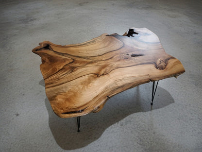 Live Edge Walnut Center Coffee Table 80cm