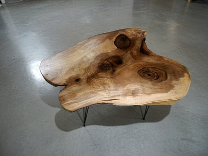 Live Edge Walnut Center Coffee Table 80cm
