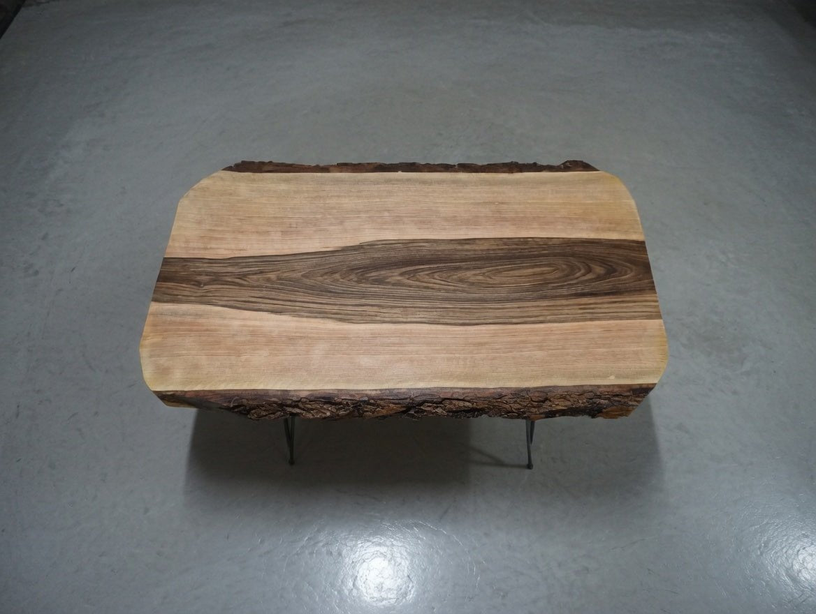 Live Edge Walnut Center Coffee Table Thinner 80cm