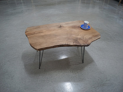 Live Edge Walnut Center Coffee Table Thinner 80cm