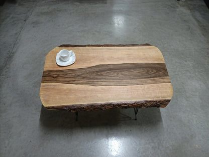 Live Edge Walnut Center Coffee Table Thinner 80cm