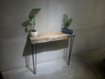 Live Edge Walnut Entryway Table 40cm - 60cm - 80cm