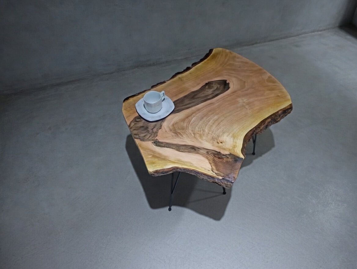 Rustic Walnut Side Table 40cm x 60cm