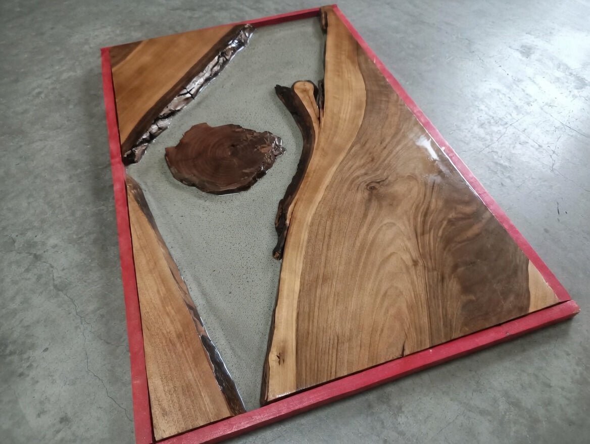 Walnut Slab Set for River Table 60-80-120-180