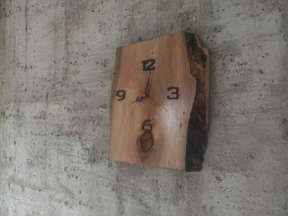 Live Edge Walnut Wall Clock 30cm-40cm-50cm