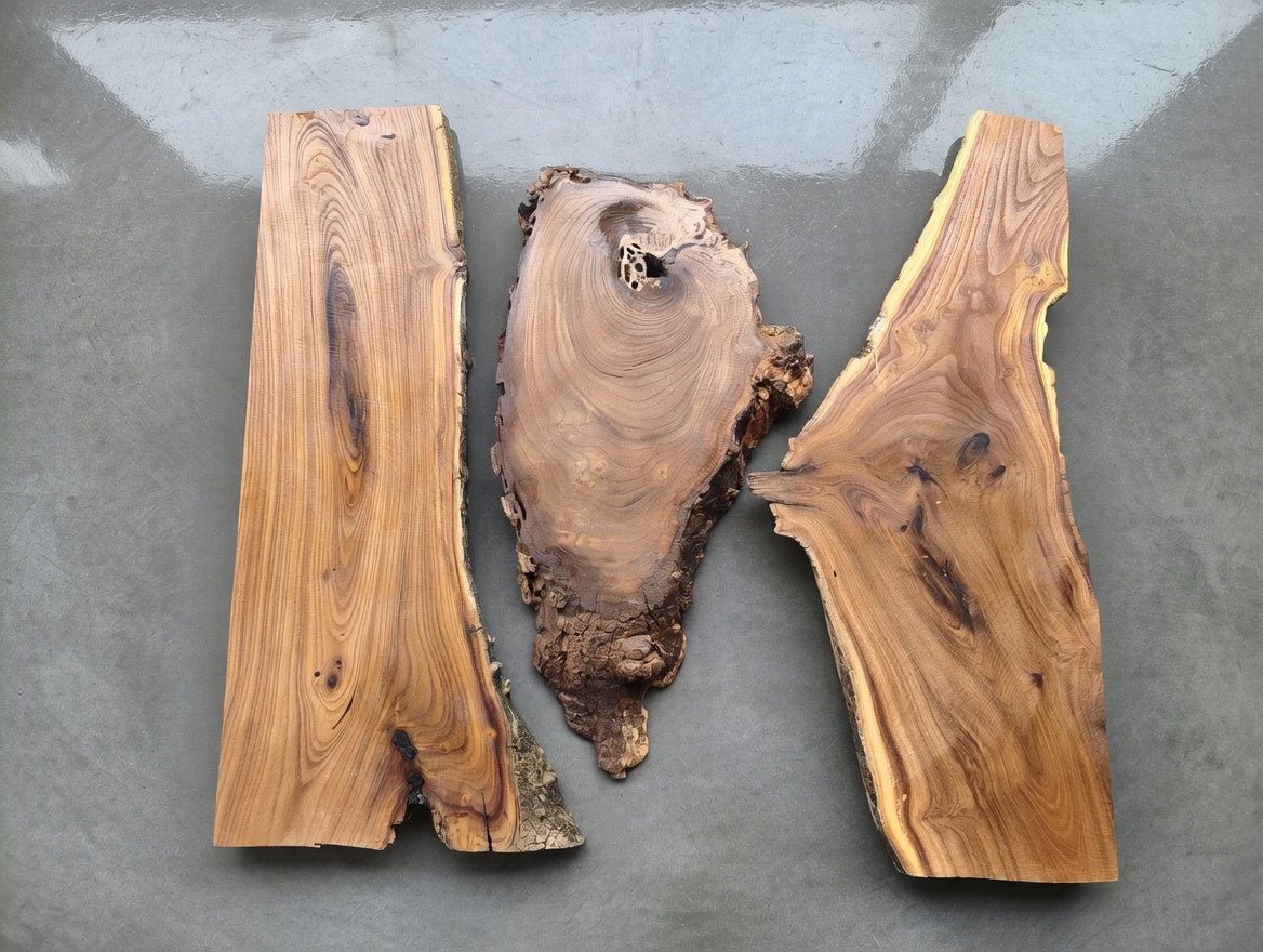 Wild Olive Slab Set 3 Pcs