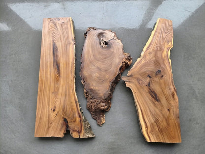 Wild Olive Slab Set 3 Pcs