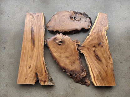 Wild Olive Slab Set 4 Pcs