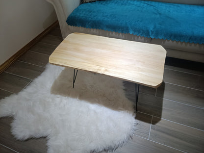 Live Edge Linden Rustic Coffee Center Table 80cm