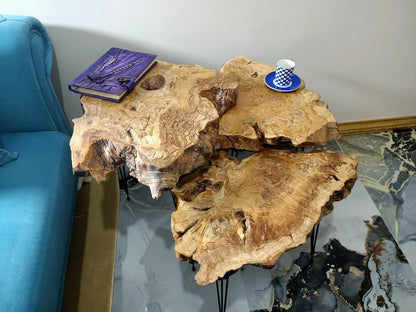 Each rustic coffee table; coffee table; wood coffee table; wooden coffee table; farmhouse table; reclaimed wood table; live edge coffee table; industrial table, rustic table; modern coffee table; handmade table; unique coffee table; is hand-carved by our Skilled Artisans