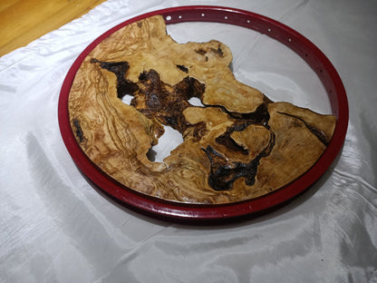 Round Olive Slab for Epoxy Projects