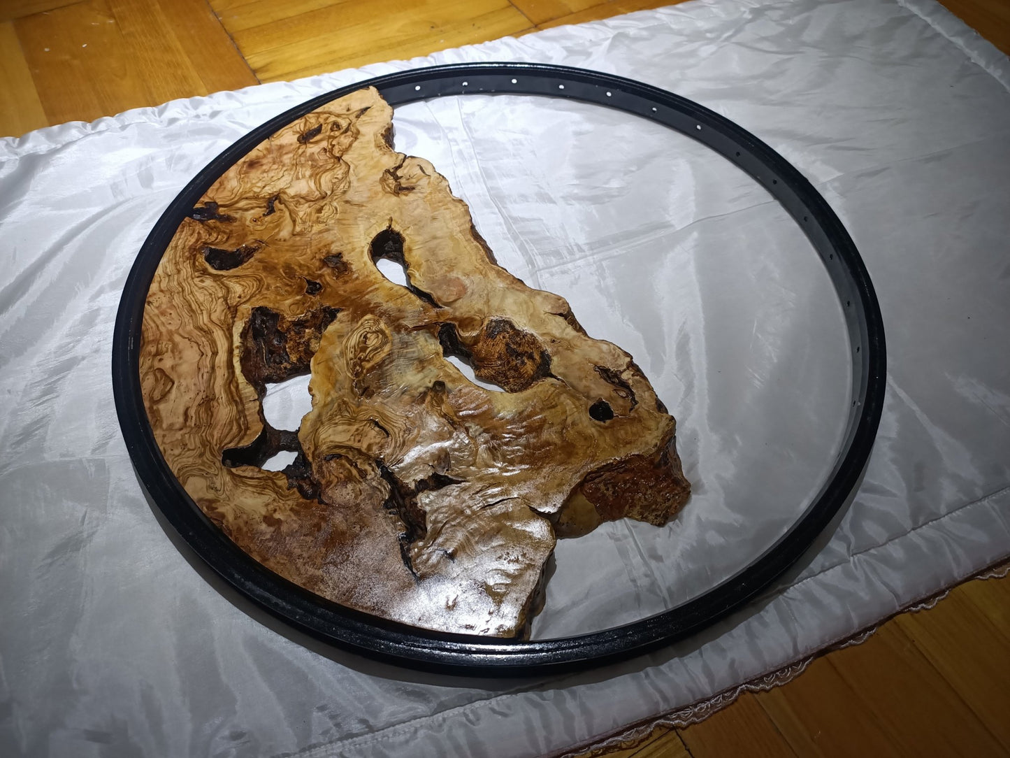 Round Olive Slab for Epoxy Projects